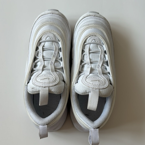 Kids Nike Air Max ‘97 all white sneakers runners shoes - Picture 8 of 12